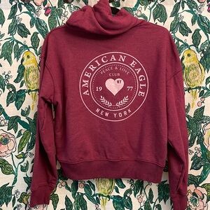 American Eagle Purple Full Zip Hoodie
